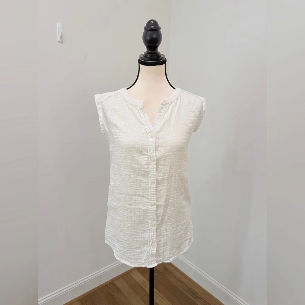 🤍 Gap Kids Crinkle Cotton Tunic Dress -  Size L ✨ Versatile (Women’s Size S Top)